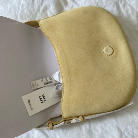 New with Tag Madewell The Dakota Saddle Bag in 'Iced Lemon' - Picture 2 of 6